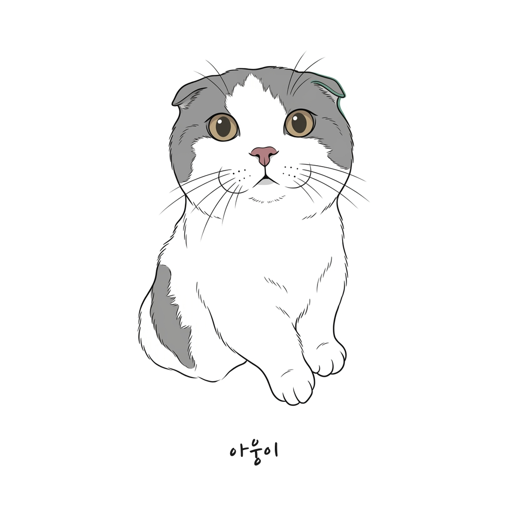 컬러 액센트 스타일 도안